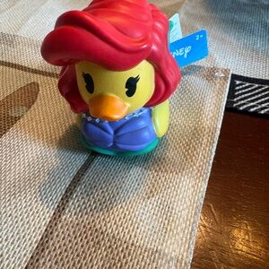 Disney Ariel Duck Toy - Red, Yellow, Purple, Green